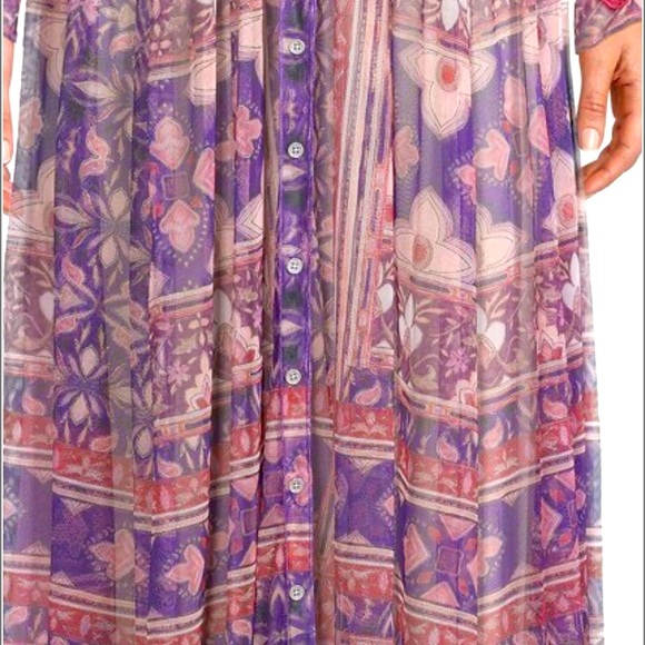 ❤️JOHNNY WAS DUANA EMBROIDERED MESH DRESS💐💐❤️ Most beautiful dress. 3 sizes. - Picture 6 of 11